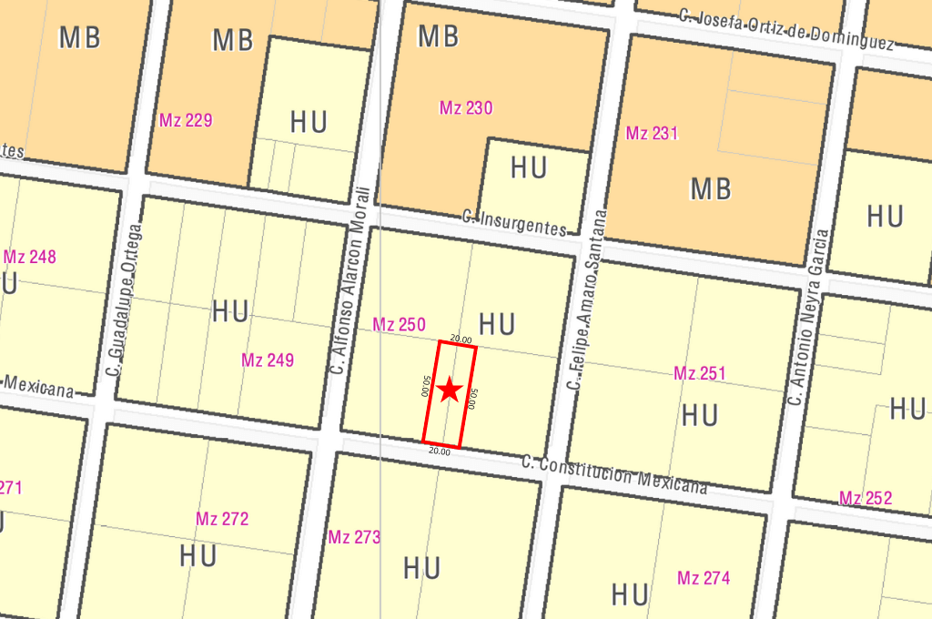 Doctores Constitución Mexicana 1,000 mts Terreno